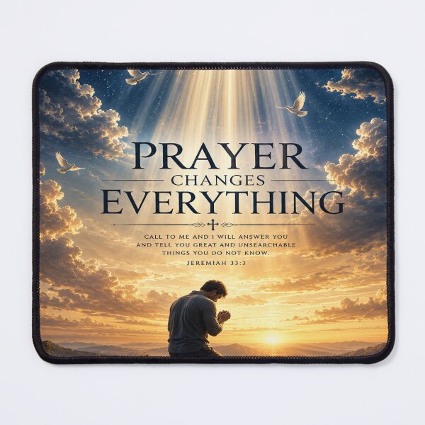 Item preview, Prayer Changes Everything Christian Artwork designed and sold by Faith & Grace design .