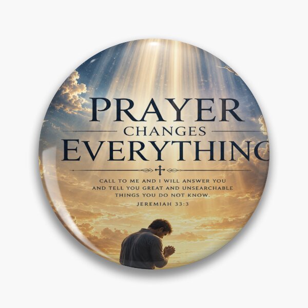 Item preview, Prayer Changes Everything Christian Artwork designed and sold by Faith & Grace design .
