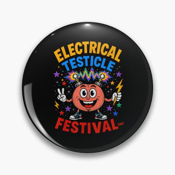 Item preview, Electrical Testicle Festival Funny Psychedelic Rainbow Electro Brain Trippy Design designed and sold by RuperDelois.