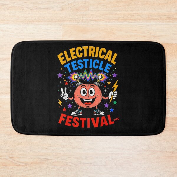 Item preview, Electrical Testicle Festival Funny Psychedelic Rainbow Electro Brain Trippy Design designed and sold by RuperDelois.
