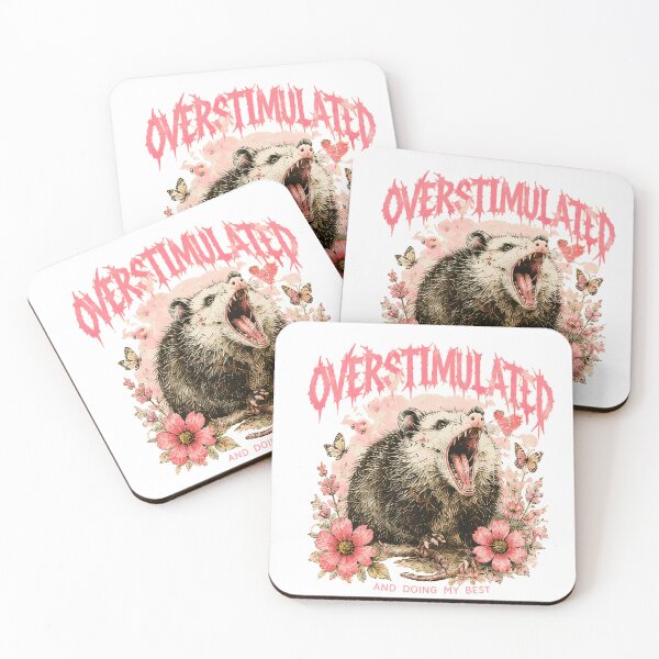 Item preview, Overstimulated and doing my best - Opossum designed and sold by malkstudios.