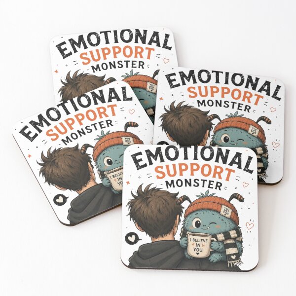 Item preview, Today's Emotional Support Monster designed and sold by GreyMothStudio.