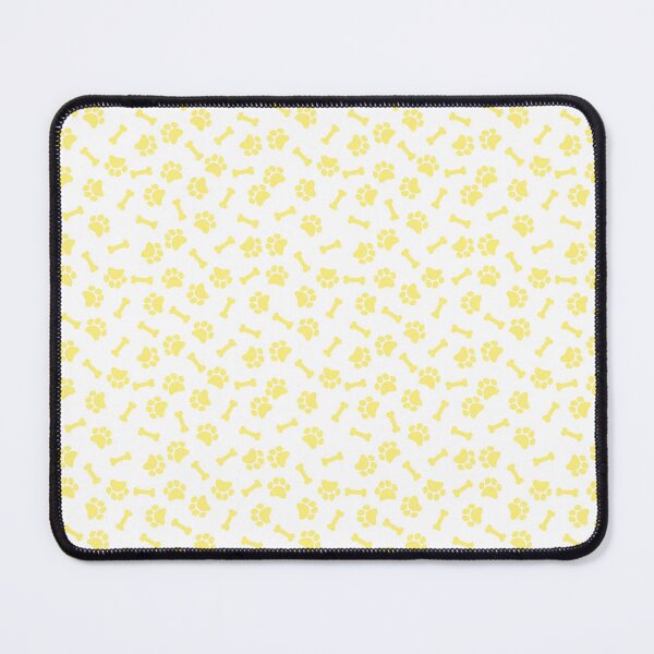 Item preview, White And Yellow Dog Paw And Bone Pattern designed and sold by pattern-archive.