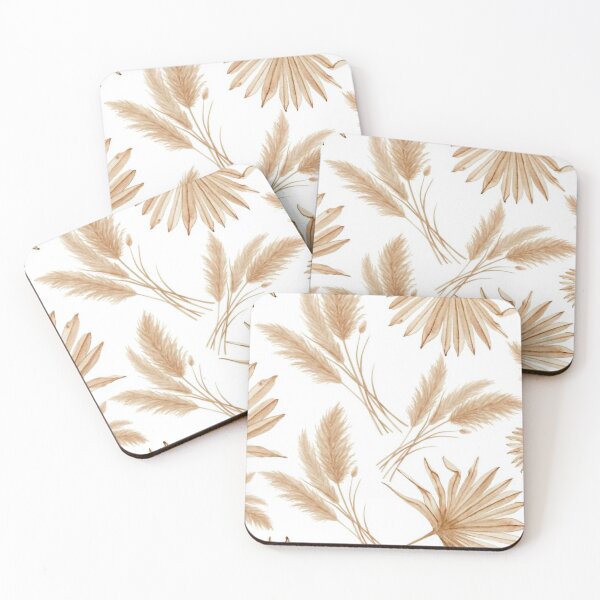 Item preview, Boho Pampas Grass & Palm Leaves | Neutral Beige Botanical Wall Art | Modern Nature Decor designed and sold by PureHopeStudio.