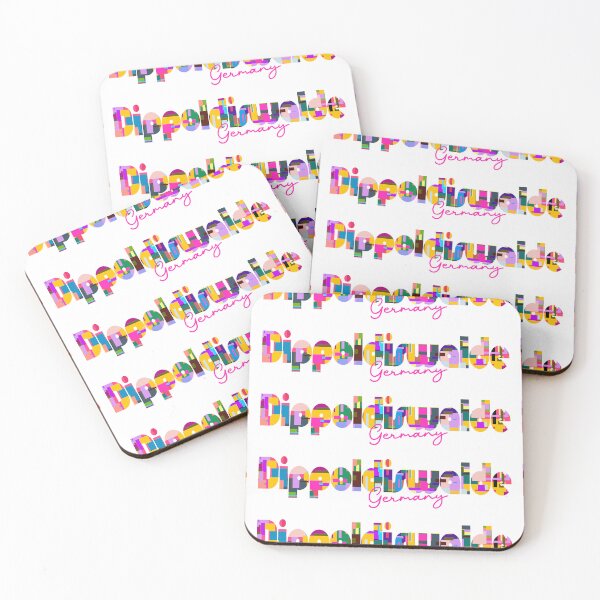 Item preview, Dippoldiswalde, Germany, Vibrant Abstract City Typography Art designed and sold by Wanderful-roads.
