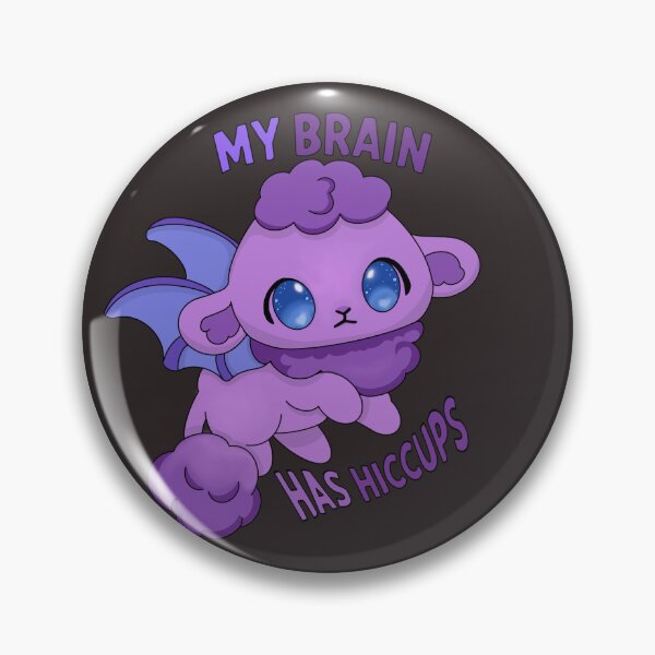 Item preview, Epilepsy My Brain Has Hiccups Cute Purple Bat | Epilepsy Awareness Kawaii Design designed and sold by LillemDesign.