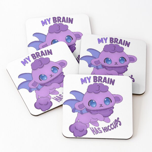 Item preview, Epilepsy My Brain Has Hiccups Cute Purple Bat | Epilepsy Awareness Kawaii Design designed and sold by LillemDesign.