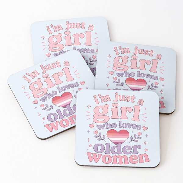 Item preview, I'm Just A Girl Who Loves Older Women Lesbian Pride designed and sold by BrownHorse90s.