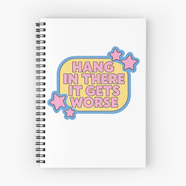 Item preview, Hang In There It Gets Worse Sarcastic Humor Dark Humor Quote designed and sold by RetroMini2026.