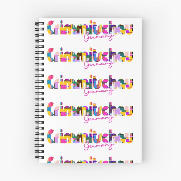Item preview, Crimmitschau, Germany, Vibrant Abstract City Typography Art designed and sold by Wanderful-roads.