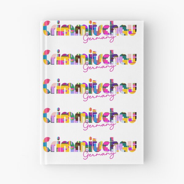 Item preview, Crimmitschau, Germany, Vibrant Abstract City Typography Art designed and sold by Wanderful-roads.