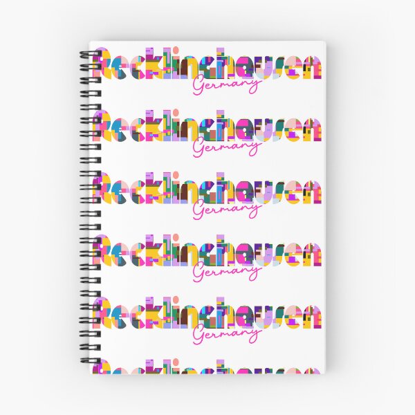 Item preview, Recklinghausen, Germany, Vibrant Abstract City Typography Art designed and sold by Wanderful-roads.