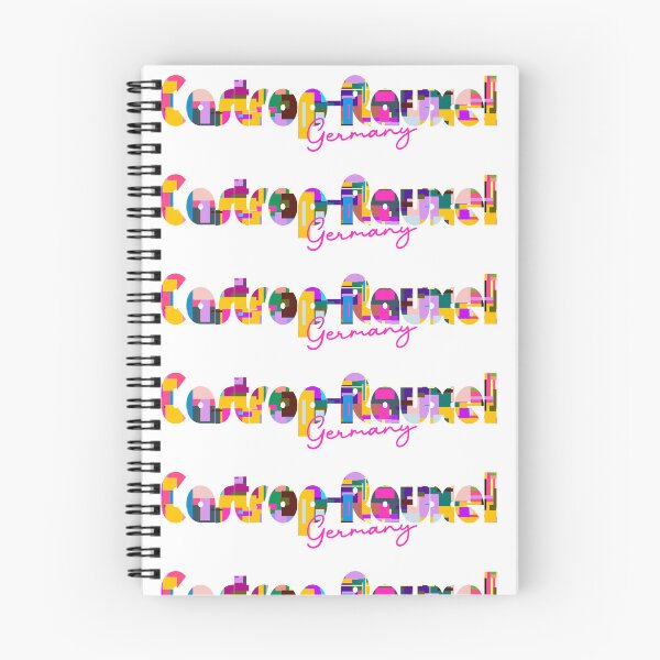 Item preview, Castrop-Rauxel, Germany, Vibrant Abstract City Typography Art designed and sold by Wanderful-roads.
