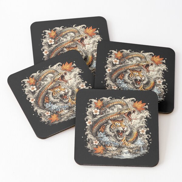 Item preview, Tiger and Serpent Fury designed and sold by JuanitaWolfi.