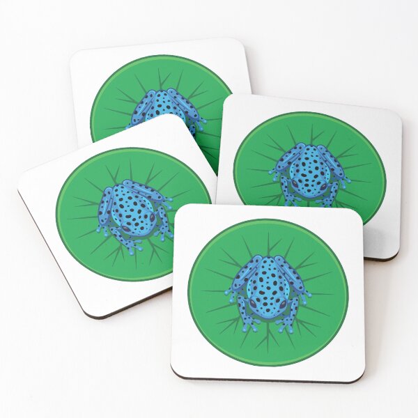 Item preview, Blue Poison Dart Frog Tropical Lily Pad designed and sold by Arc2020.