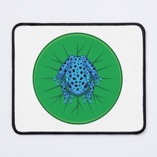 Item preview, Blue Poison Dart Frog Tropical Lily Pad designed and sold by ArcApparel2020.
