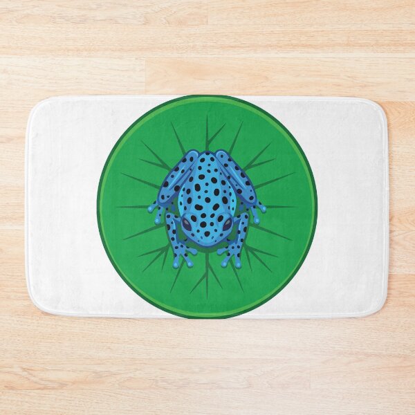 Item preview, Blue Poison Dart Frog Tropical Lily Pad designed and sold by ArcApparel2020.