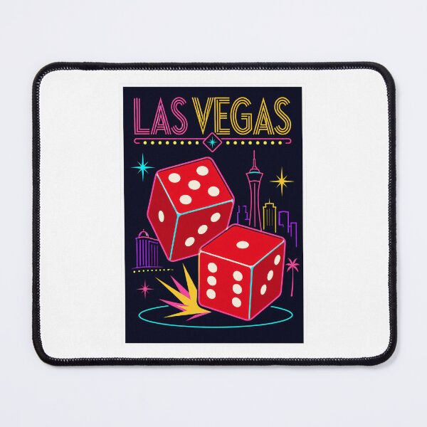 Item preview, Vintage Las Vegas Red Dice Travel Poster designed and sold by Beyond Destinations.