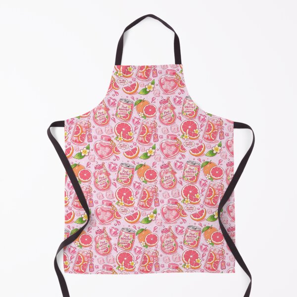 Item preview, Kawaii Pink Grapefruit Drink Seamless designed and sold by KJackArtwork.