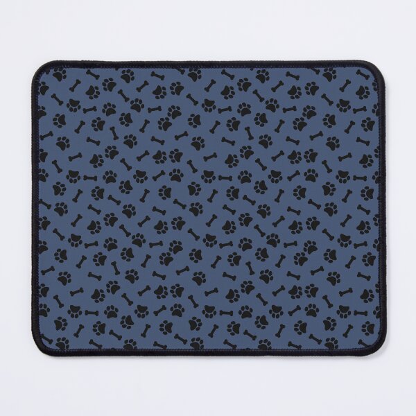 Item preview, Blue And Black Dog Paw And Bone Pattern designed and sold by pattern-archive.