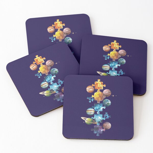 Item preview, Puzzle Piece Planets - Cosmic Unity  designed and sold by STATIC SOUL.