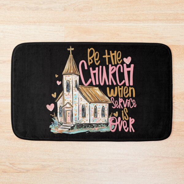 Item preview, Be The Church When Service Is Over Floral Folk Art House Worship designed and sold by RuperDelois.