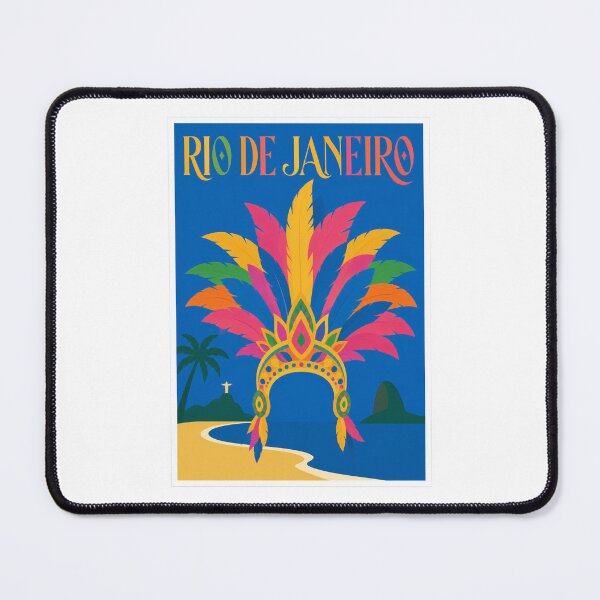 Item preview, Vintage Rio De Janeiro Brazil Carnival Poster designed and sold by Beyond Destinations.