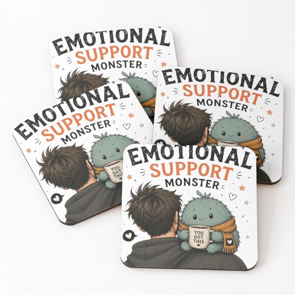 Item preview, Today's Emotional Support Monster designed and sold by GreyMothStudio.