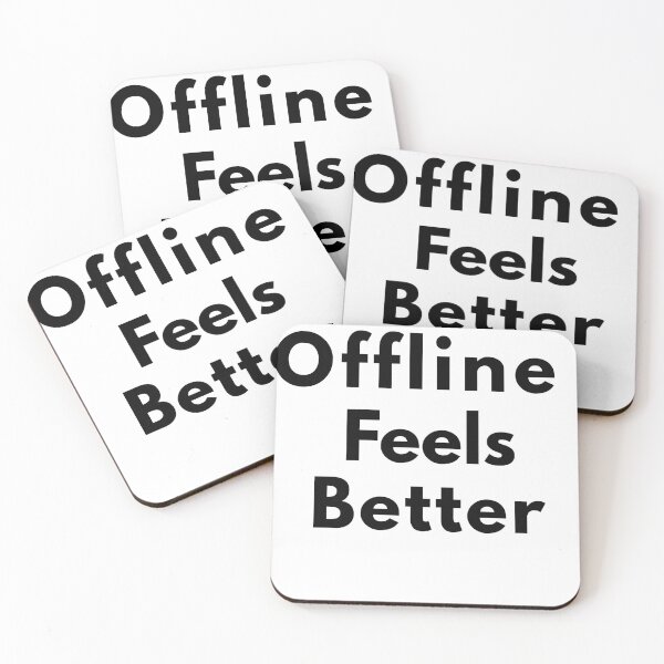 Item preview, Offline Feels Better Digital Detox Aesthetic Design designed and sold by FarazDesign110.