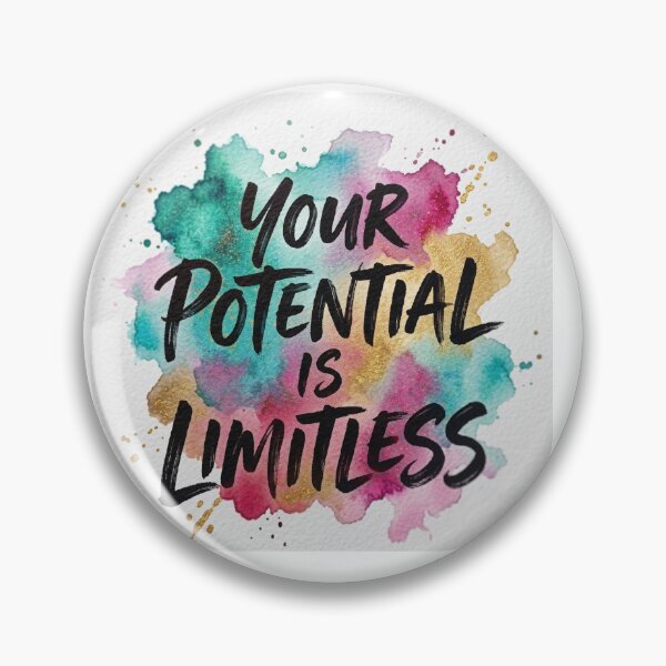 Item preview, Your Potential Is Limitless - Colorful Watercolor Motivation designed and sold by HayaasBoutique.