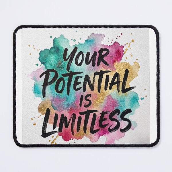 Item preview, Your Potential Is Limitless - Colorful Watercolor Motivation designed and sold by HayaasBoutique.