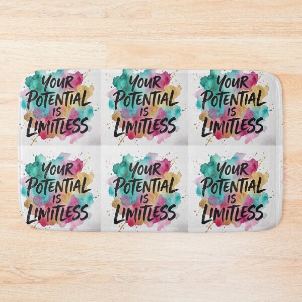 Item preview, Your Potential Is Limitless - Colorful Watercolor Motivation designed and sold by HayaasBoutique.