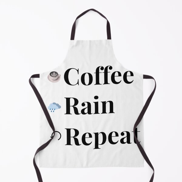 Item preview, Coffee Rain Repeat – Cozy Rain Lover Typography Design designed and sold by Marathidesigns.