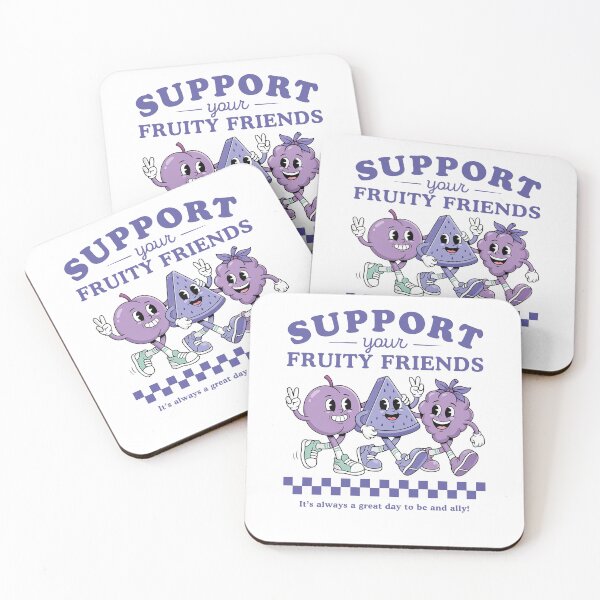 Item preview, Support Your Fruity Friends LGBT Pride Support designed and sold by Hedoraxe.