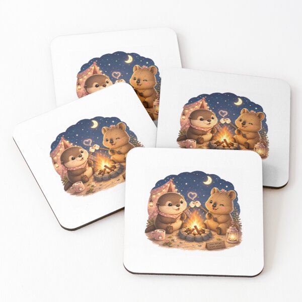 Item preview, Cozy marshmallow campfire friends  designed and sold by QuirkNest Studio .
