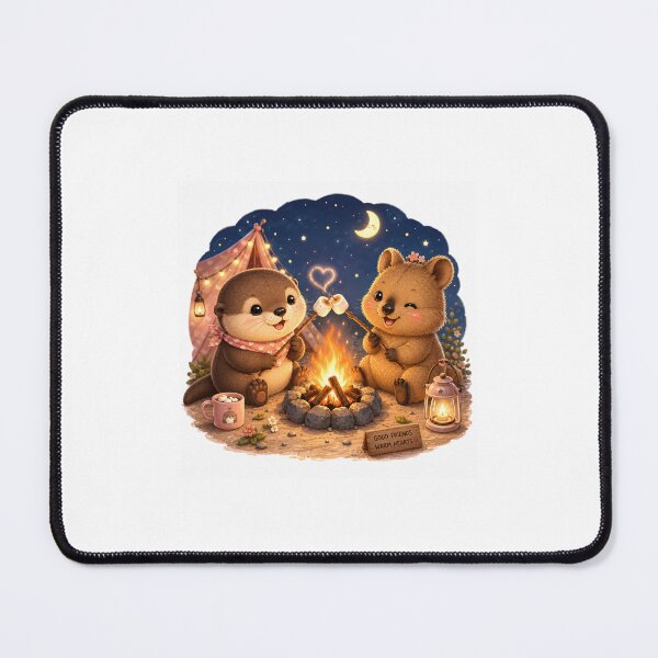 Item preview, Cozy marshmallow campfire friends  designed and sold by QuirkNest Studio .