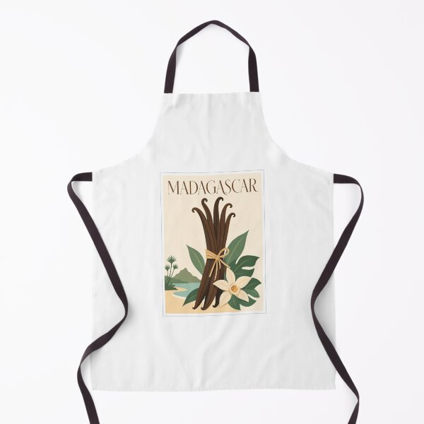 Item preview, Vintage Madagascar Vanilla Orchid Travel Poster designed and sold by Beyond Destinations.