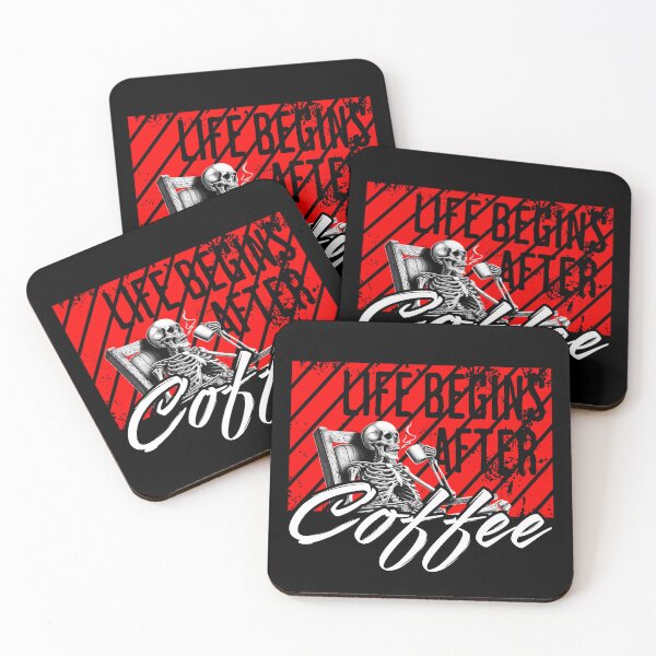 Item preview, LIFE BEGINS AFTER COFFEE designed and sold by ActOutTees.