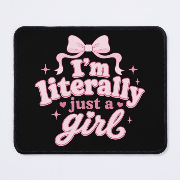 Item preview, I'm Literally Just a Girl Coquette Pink Bow designed and sold by BrownHorse90s.