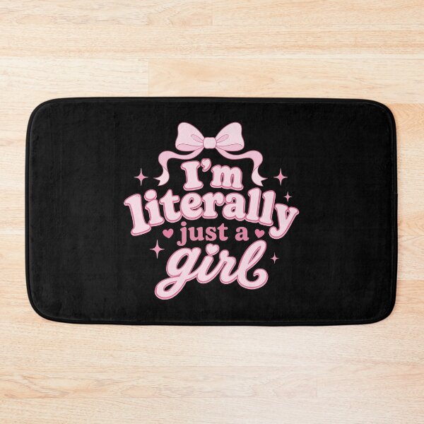 Item preview, I'm Literally Just a Girl Coquette Pink Bow designed and sold by BrownHorse90s.
