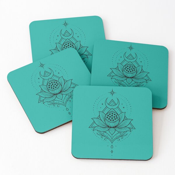 Item preview, Lotus Sacred Geometry Moon Spiritual Symbol designed and sold by Christine Krahl.