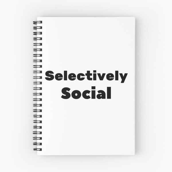 Item preview, Selectively Social Funny Introverted Personality Quote designed and sold by FarazDesign110.