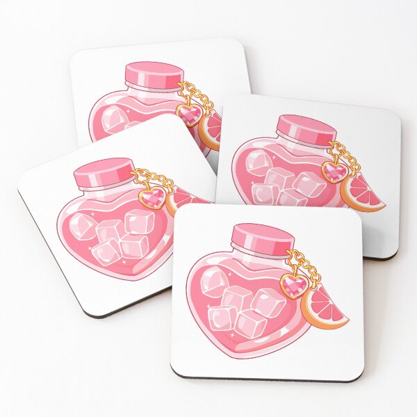 Item preview, Kawaii Pink Grapefruit Drink designed and sold by KJackArtwork.