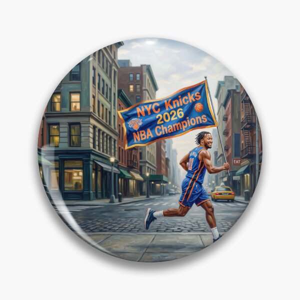 Item preview, Jalen Brunson Running With Knicks Championship Banner designed and sold by Home Decor Art.
