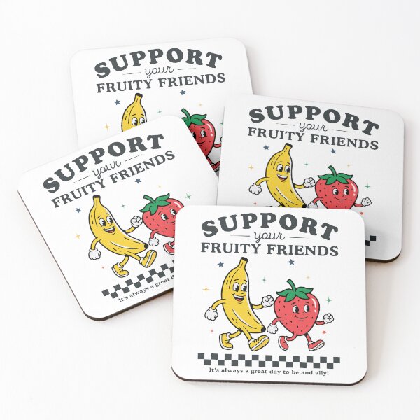 Item preview, Support Your Fruity Friends Funny LGBT Pride  designed and sold by Hedoraxe.