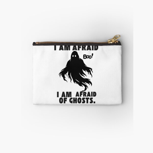 Item preview, I Am Afraid of Ghosts Boo Funny Halloween Ghost T-Shirt Design designed and sold by Wirath Shop.