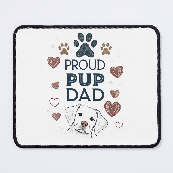 Item preview, Proud Pup Dad Cute Dog Lover Design designed and sold by KHCreative2025.