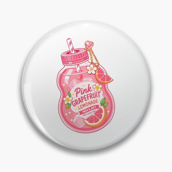 Item preview, Kawaii Pink Grapefruit Drink designed and sold by KJackArtwork.