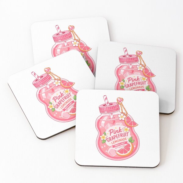 Item preview, Kawaii Pink Grapefruit Drink designed and sold by KJackArtwork.