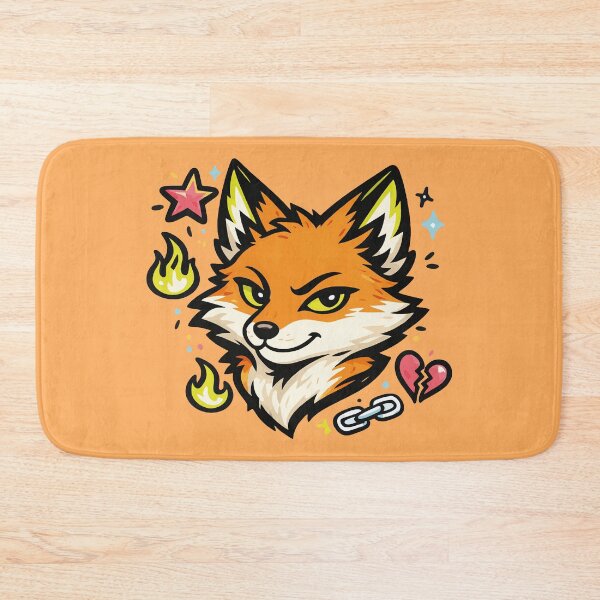 Item preview,  Static Fox Bold Y2K Soft Grunge Doodle Art designed and sold by AbderraimArt.